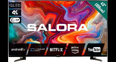 Salora 43QLEDTV - 43 Inch Smart TV - 4K QLED - Smart TV - Televisie - 2025