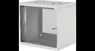 Intellinet Basic Line 9HE 19inch-wandkast – 540 x 487 x 400 mm – Grijs-wit (RAL 7035)