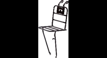 Steco - Transport Comfort - Voordrager voor fietsen - Volwassenen - Glazend Zwart