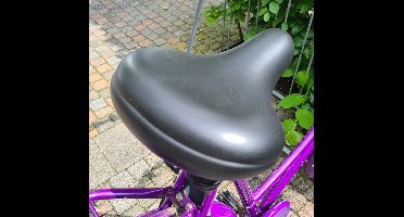 Zadel import zwart k'stof+veren