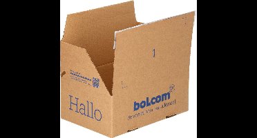 bol.com verzenddoos - 19x13x7 cm - 3.850 stuks - Autolock bodem - Plakstrip - 1 pallet