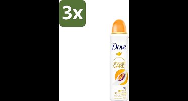 Dove - Deospray - Passievrucht & Citroengras - 150 ml - Bulkverpakking - 3 stuks