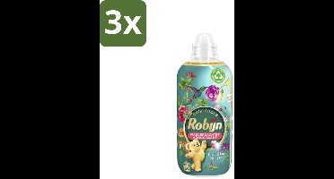 Robijn Collections - Wasverzachter - Paradise Secret - Biologisch Afbreekbaar - 1,25L - 50 Wasbeurten - Bulkverpakking - 3 stuks