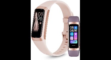 Siltcon® Vitéa Activity Tracker – Stappenteller Horloge - Hartslagmeter – Bloeddrukmeter - Slaapmonitor - Saturatiemeter – Sporthorloge – Smartwatch Dames, Heren & Kinderen - Geschikt voor iOS/Android - RVS - Elke pols - Incl. 2 Bandjes