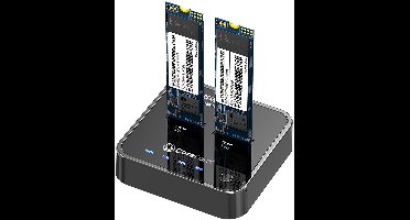 CoreParts NVME M2 SSD cloner - Zwart