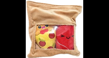 Yummis Together Plush Figures 2 Pack Pizza & Cola in Take Away Bag 21 cm