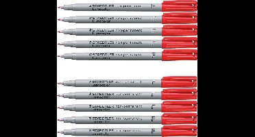 Overheadpen niet-permanente fijne punt 0,6mm zwart 5 stuks