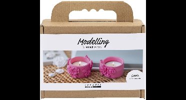 Creativ Company Mini Hobbyset Waxinelichthouders Boetseren
