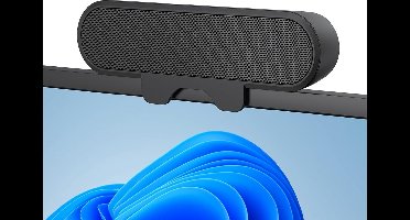 PULUZ draagbare clip-on computerluidsprekers - 10W - met HD-stereogeluid - Clip-on voor 0,1-1,1 inch monitoren - Geschikt voor pc-monitoren-laptops-mobiele telefoons-desktops-buitengebruik - Plug and Play (zwart)