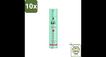 10 x Taft - Volume 5 - Haarspray - Volumineuze hold - 250 ml - Grootverpakking - Haarspray - Volume - Hold - Vegan Haarspray - Fijn Haar