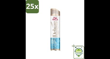 25 x Wella – Deluxe Volume & Protection – Haarspray – 250 ml - Grootverpakking - Haarspray - Volume - Bescherming - Keratine - UV Bescherming