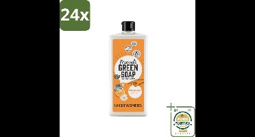 Marcel's Green Soap - Afwasmiddel - Sinaasappel & Jasmijn - Voor dagelijks gebruik - 500 ml - Voordeelverpakking - 24 stuks - Plantaardige zeep - Sinaasappel