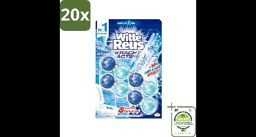 20 x Witte Reus - Kracht Actief WC Blok - Oceaan Boost - 2 Toiletblokken - Grootverpakking - Toilet Schoonmaak - Toiletblok - Frisse Geur - Oceaan Geur - Reinigingstechnologie