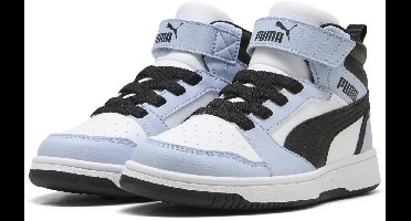 PUMA Puma Rebound V6 Mid AC+ PS Unisex Sneakers - PUMA White-Snow Mountain Blue-PUMA Black