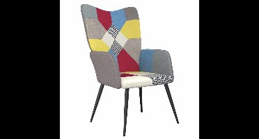 vidaXL - Relaxstoel - patchwork - stof