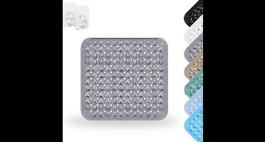 Douchemat-antislip-48 x 48 cm-grijs-c