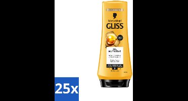 Gliss - Hair Repair - Conditioner Oil Nutritive voor Intensieve Voeding - 200 ml - Bulkverpakking - 25 stuks