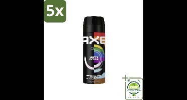 5 x AXE - Deodorant Spray - Unite - Verzorgend - Kruidige Geur - 150 ml - Grootverpakking - AXE Deodorant - Mannelijke Geur - Kruidige Geur - Deodorant Spray - 48 Uur Bescherming
