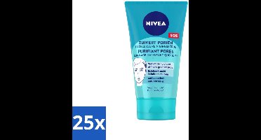 25 x NIVEA - Reinigingsscrub - Essentials Dagelijkse Scrub - Voor onzuivere huid - Met Melkzuur & Magnolia-extract - 150 ml - Gezichtsreiniging - Huidscrub - Melkzuur Scrub - Magnolia Extract - Onzuivere Huid