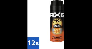 Axe – Deodorant – Sunset Fresh – 150 ml - Voordeelverpakking - 12 stuks