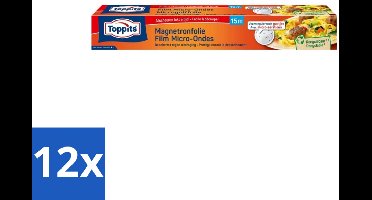 Toppits – Magnetronfolie – 15 m - Voordeelverpakking - 12 stuks