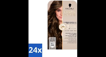 24 x Schwarzkopf - Haarkleuring - Creme Supreme 6-0 - Natuurlijk Lichtbruin - 245g - Haarverf - Permanente Haarkleur - Lichtbruin Haar - Grijsdekking - Haarkleur Verzorging