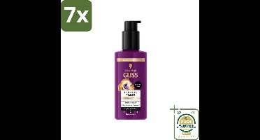 7 x Gliss - Haarserum - Lengths Filler - Siliconenvrij met Cafeïne - Voor Sterker Haar - 100 ml - Grootverpakking - Haarserum - Cafeïne - Haarversterking - Haarbreuk - Voller Haar
