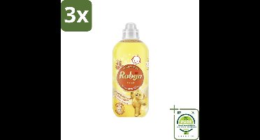 3 x Robijn – Wasverzachter – Zwitsal – 1,1 L - Grootverpakking - Wasverzachter - Wasgeur - Zwitsal - Vezelbescherming - Slijtagevermindering