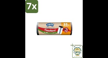 7 x Swirl – Pedaalemmerzakken – 35 L – Fixeerband – 10 zakken - Grootverpakking - Koffiezetapparaat