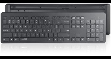 Accezz Premium Desktop QWERTY Bluetooth Keyboard - Zwart