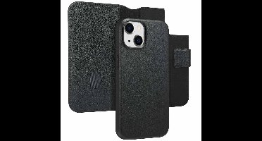 Accezz Hoesje - Geschikt voor Apple iPhone 14 - Leather Bookcase 2-in-1 geschikt voor MagSafe - Black