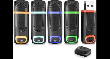 Vansuny 5 stuks 64 GB USB stick USB 3.0 flashdrive tot 80 MB/s leesgeheugenstick cap ontwerp pendrive (64 GB, blauw cyaan groen oranje rood)