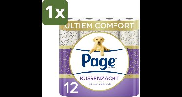 Page – Toiletpapier – Kussenzacht 3-laags – 12 rollen - 1 stuk