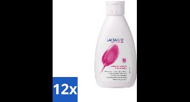 12 x Lactacyd – Sensitive – Extra Mild – 200 ml - Gevoelige Huid - Wasemulsie - Intieme Verzorging - Melkzuur - Katoenextract