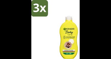 Garnier - Body - Bodylotion - Tonic - Verstevigend & Hydraterend - 400 ml - Bulkverpakking - 3 stuks