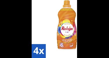 4 x Robijn – Vloeibaar Wasmiddel – Klein & Krachtig Color – 1,19 L - Kleurbehoud - Kleurherstel - Wasmiddel Kleur - Wasmiddel Voor Gekleurd Was - Koud Wasmiddel