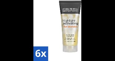 John Frieda – Shampoo – Sheer Blonde Highlight Activating Brightening – Voor highlights – 250 ml - Voordeelverpakking - 6 stuks