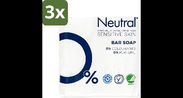 Neutral - Zeep - Bar Soap - Gevoelige huid - 2 Bars - Bulkverpakking - 3 stuks