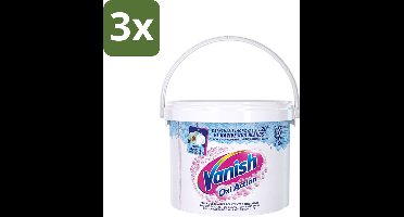 Vanish - Vlekverwijderaar - Oxi Action Whitening Booster - Voor Witte Was - Poeder - 2,7 kg - Bulkverpakking - 3 stuks