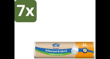 Swirl – Vuilniszakken – 35 L – Handvatten – 15 zakken - Bulkverpakking - 7 stuks