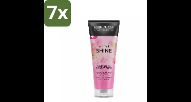 7 x John Frieda – Conditioner – Vibrant Shine Colour – Glansversterkend – 250 ml - Koffie - Koffiezetapparaat - Koffiezetapparaat