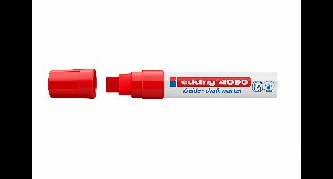 Edding 4090 - Kalkmarker / Window Marker Rood - 4-15 mm - Set van 5