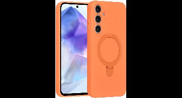 TUNIQ telefoonhoesje voor Samsung Galaxy A55 - MagSafe met ringstand - Oranje