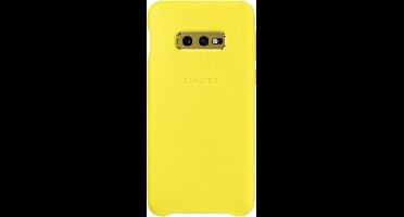 Samsung lederen cover - geel - voor Samsung Galaxy S10e