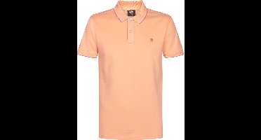 Petrol Industries Polo Shirt Heren - Klassieke Polo - Openstaande Kraag - Korte Mouwen - 100% Katoen - Effen Design - Oranje - Maat L