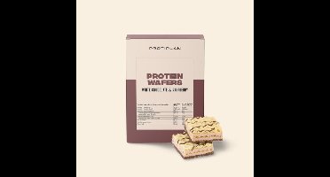 Protiplan - Wafel Witte Chocolade Framboos - 10 x 20,55 g - Koolhydraatarm - Snack