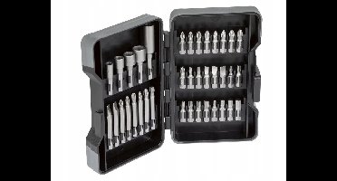 Parkside Bit- en Dopbitset 37 Delen met Magnetische Houder