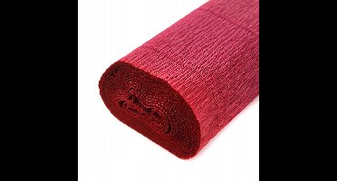 Cartotecnica Rossi Kreppapier 180g - 50x250cm - Donkerkersenrood
