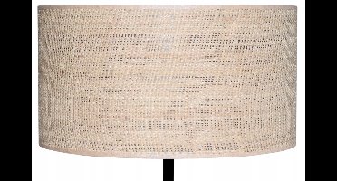 Boho Rotan Lampenkap Cilinder 45cm E27 Beige - Natuurlijke Sfeer