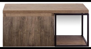 Frozen 3D Badmeubelset 100 cm - Greeplijst in Kleur - Zwart Frame - Wastafelbovenblad Charleston